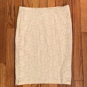 Velvet brand Cream Lace Skirt